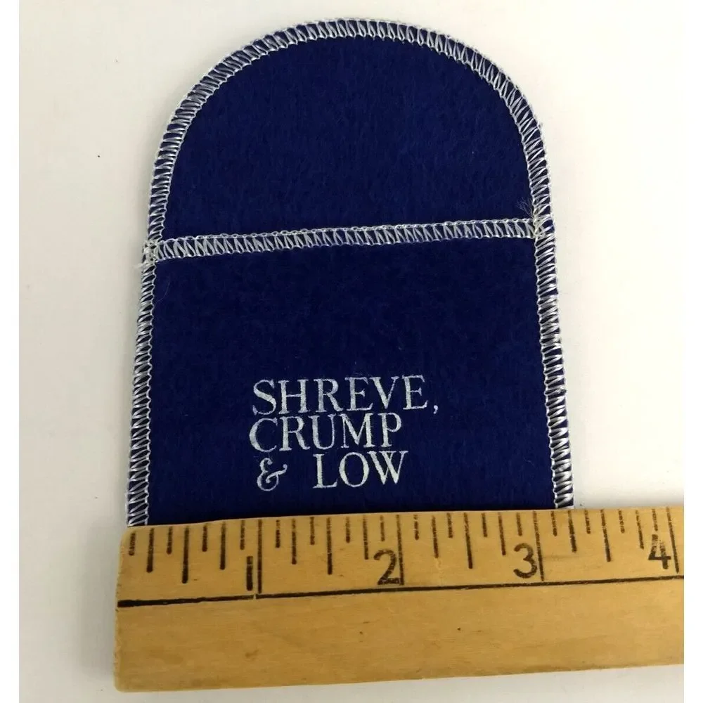 SHREVE CRUMP & LOW Sterling Silver Anti Tarnish Storage Flap Bags 11x3 3x3 Lot/3
